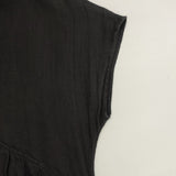 babaghuri J0532FA821 インド製 麻100％ リネン製品染薄手ワンピース 定価30450円 ワンピース ブラック レディース ババグーリ【中古】6-0711S△