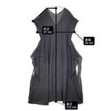 babaghuri J0532FA821 インド製 麻100％ リネン製品染薄手ワンピース 定価30450円 ワンピース ブラック レディース ババグーリ【中古】6-0711S△