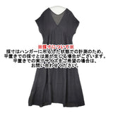 babaghuri J0532FA821 インド製 麻100％ リネン製品染薄手ワンピース 定価30450円 ワンピース ブラック レディース ババグーリ【中古】6-0711S△