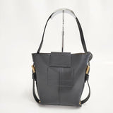 ALLSAINTS MILOターンロックレザークロスボディバッグ 定価47300円 ショルダーバッグ ブラック レディース オールセインツ【中古】6-1010G∞