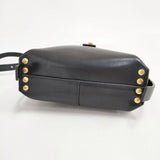ALLSAINTS MILOターンロックレザークロスボディバッグ 定価47300円 ショルダーバッグ ブラック レディース オールセインツ【中古】6-1010G∞