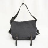 SLOW Truck French Army Shoulder Bag 定価33000円 バイオウォッシュ加工 2wayリュック ショルダーバッグ ブラック メンズ スロウ【中古】6-0710G♪