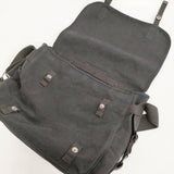 SLOW Truck French Army Shoulder Bag 定価33000円 バイオウォッシュ加工 2wayリュック ショルダーバッグ ブラック メンズ スロウ【中古】6-0710G♪