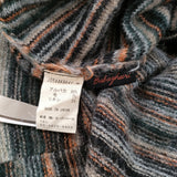 babaghuri J0544KB641 7色のボーダーニット アルパカウールリネン 定価68200円 日本製 セーター ニット 24AW ブラック オレンジ レディース ババグーリ【中古】6-0918T♪