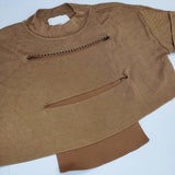 TAN クロップド丈Tシャツ CLING FILM CROPPED TEE 定価29700円 セーター ニット ブラウン レディース タン【中古】6-0711S△