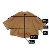 TAN クロップド丈Tシャツ CLING FILM CROPPED TEE 定価29700円 セーター ニット ブラウン レディース タン【中古】6-0711S△
