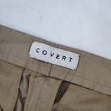 COVERT イタリア製 ワイド コットン パンツ ベージュ メンズ コーベルト【中古】6-0906G∞