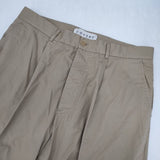COVERT イタリア製 ワイド コットン パンツ ベージュ メンズ コーベルト【中古】6-0906G∞