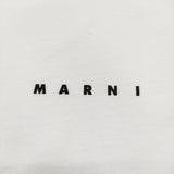 MARNI モックネック サイズ50 HUMU0223P1 コットン ロゴプリント 半袖Ｔシャツ カットソー 22SS ホワイト メンズ マルニ【中古】6-0901S♪