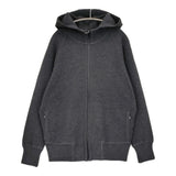 JIL SANDER ウールニット フルジップパーカー ブルゾン サイズ46 イタリア製 パーカー 2015AW チャコールグレー メンズ ジルサンダー【中古】6-0925T♪