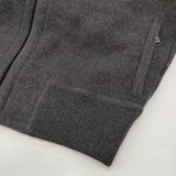 JIL SANDER ウールニット フルジップパーカー ブルゾン サイズ46 イタリア製 パーカー 2015AW チャコールグレー メンズ ジルサンダー【中古】6-0925T♪