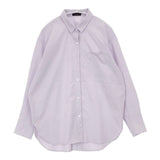 EVEX by KRIZIA ソフトタイプライターベーシックシャツ 定価20900円 長袖シャツ ラベンダー レディース エヴェックス バイ クリツィア【中古】6-0917M∞