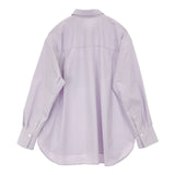 EVEX by KRIZIA ソフトタイプライターベーシックシャツ 定価20900円 長袖シャツ ラベンダー レディース エヴェックス バイ クリツィア【中古】6-0917M∞
