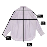 EVEX by KRIZIA ソフトタイプライターベーシックシャツ 定価20900円 長袖シャツ ラベンダー レディース エヴェックス バイ クリツィア【中古】6-0917M∞