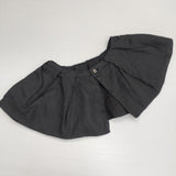 nest Robe ラミー付け襟ブラウス フリル ギャザー 定価30800円 01222-1202 ブラウス シャツ ブラック レディース ネストローブ【中古】6-0912M∞