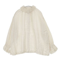 nest Robe リネンレース襟ギャザーブラウス 定価23100円 01223-1233 