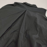 fofofofa RIFFLE BLOUSE VEST フリルブラウスベスト fo-4 定価40700円 コットン ノースリーブ ブラウス シャツ ブラック レディース【中古】6-0710S♪