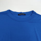mizuiro-ind クルーネック プルオーバー ニットソー 長袖Ｔシャツ カットソー ロンＴ ブルー レディース ミズイロインド【中古】6-0917M∞