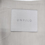 UNFILO TENNEN TOUCH ミドルジレ ノーカラージレ ベスト 定価10990円 VRUMCM0409 ベスト ライトベージュ レディース アンフィーロ【中古】6-0805G◎