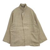 YLEVE LINEN POPLIN JACKET 定価60500円 168-5120057 サイズ0 リネンポプリン ジャケット 25SS カーキ レディース イレーヴ【中古】6-0710M♪