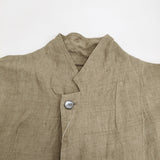 YLEVE LINEN POPLIN JACKET 定価60500円 168-5120057 サイズ0 リネンポプリン ジャケット 25SS カーキ レディース イレーヴ【中古】6-0710M♪