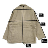 YLEVE LINEN POPLIN JACKET 定価60500円 168-5120057 サイズ0 リネンポプリン ジャケット 25SS カーキ レディース イレーヴ【中古】6-0710M♪