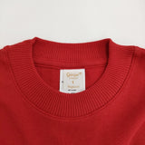 gicipi ARGENTO アルジェーント Cotone Soft クルーネック5分袖ニットソー イタリア製 コットン セーター ニット レッド レディース ジチピ【中古】6-0710S♪