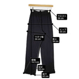 JURGEN LEHL J102UP501 コットン ウエストゴム パンツ ブラック レディース ヨーガンレール【中古】6-0905G∞