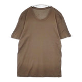 JURGEN LEHL J0191UB051 コットン ロゴバックプリント クルーネック サイズM 半袖Ｔシャツ カットソー ブラウン レディース ヨーガンレール【中古】6-0711S△