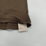 JURGEN LEHL J0191UB051 コットン ロゴバックプリント クルーネック サイズM 半袖Ｔシャツ カットソー ブラウン レディース ヨーガンレール【中古】6-0711S△