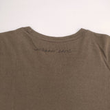 JURGEN LEHL J0191UB051 コットン ロゴバックプリント クルーネック サイズM 半袖Ｔシャツ カットソー ブラウン レディース ヨーガンレール【中古】6-0711S△