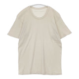 JURGEN LEHL J0191UB051 コットン ロゴバックプリント サイズM 半袖Ｔシャツ カットソー ライトベージュ レディース ヨーガンレール【中古】6-0711S△