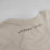 JURGEN LEHL J0191UB051 コットン ロゴバックプリント サイズM 半袖Ｔシャツ カットソー ライトベージュ レディース ヨーガンレール【中古】6-0711S△
