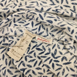 babaghuri バスマティ コットンリネン インド製 J0553UB302 ドルマン 長袖Ｔシャツ カットソー ロンＴ ホワイト ネイビー レディース ババグーリ【中古】6-0905M∞