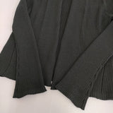 Sybilla リブニット ボレロ GBFEV-60190 Mサイズ 七分袖 カーディガン ブラック レディース シビラ【中古】6-0805G◎