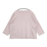 45R/45rpm 四角ボートネック 長袖Ｔシャツ カットソー ロンＴ ピンク レディース フォーティーファイブアールピーエム【中古】6-0919M∞