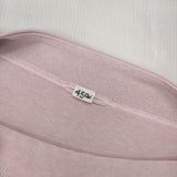 45R/45rpm 四角ボートネック 長袖Ｔシャツ カットソー ロンＴ ピンク レディース フォーティーファイブアールピーエム【中古】6-0919M∞
