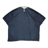 45R/45rpm レースde天竺Tシャツ 藍納戸 定価24200円 半袖Ｔシャツ カットソー ネイビー レディース フォーティーファイブアールピーエム【中古】6-0712S♪
