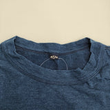 45R/45rpm インディゴ布帛×天竺BLOUSE 定価28600円 半袖Ｔシャツ カットソー ネイビー レディース フォーティーファイブアールピーエム【中古】6-0712S♪