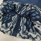 45R/45rpm インディゴ布帛×天竺BLOUSE 定価28600円 半袖Ｔシャツ カットソー ネイビー レディース フォーティーファイブアールピーエム【中古】6-0712S♪