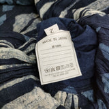 45R/45rpm インディゴ布帛×天竺BLOUSE 定価28600円 半袖Ｔシャツ カットソー ネイビー レディース フォーティーファイブアールピーエム【中古】6-0712S♪