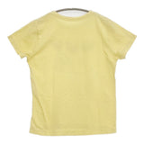45R/45rpm ハートプリント サイズ1 コットン 日本製 半袖Ｔシャツ カットソー イエロー レディース フォーティーファイブアールピーエム【中古】6-0712S♪