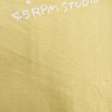 45R/45rpm ハートプリント サイズ1 コットン 日本製 半袖Ｔシャツ カットソー イエロー レディース フォーティーファイブアールピーエム【中古】6-0712S♪
