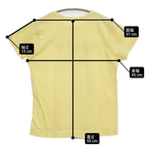 45R/45rpm ハートプリント サイズ1 コットン 日本製 半袖Ｔシャツ カットソー イエロー レディース フォーティーファイブアールピーエム【中古】6-0712S♪