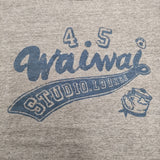 45R/45rpm スタジオ LOUNGE WAIWAI ブル丸 葉山店限定 半袖Ｔシャツ カットソー グレー レディース フォーティーファイブアールピーエム【中古】6-0712S♪