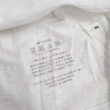 45R/45rpm お花刺繍 サイズ2 コットン 日本製 半袖Ｔシャツ カットソー ホワイト レディース フォーティーファイブアールピーエム【中古】6-0712S♪