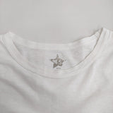 45R/45rpm 45星Tシャツ サイズ1 コットン 半袖Ｔシャツ カットソー ホワイト レディース フォーティーファイブアールピーエム【中古】6-0712S♪