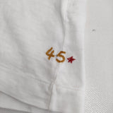 45R/45rpm 45星Tシャツ サイズ1 コットン 半袖Ｔシャツ カットソー ホワイト レディース フォーティーファイブアールピーエム【中古】6-0712S♪