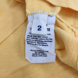 45R/45rpm umii908 サイズ2 コットン 半袖Ｔシャツ カットソー イエロー レディース フォーティーファイブアールピーエム【中古】6-0712S♪