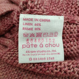 45R/45rpm pate a chou パトアシュ リネンニットジャケット 定価107800円 カーディガン ピンク レディース フォーティーファイブアールピーエム【中古】6-0712M♪